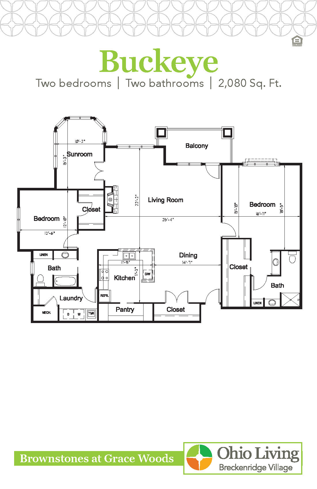 OLBV Brownstones at Grace Woods Floor Plan Buckeye