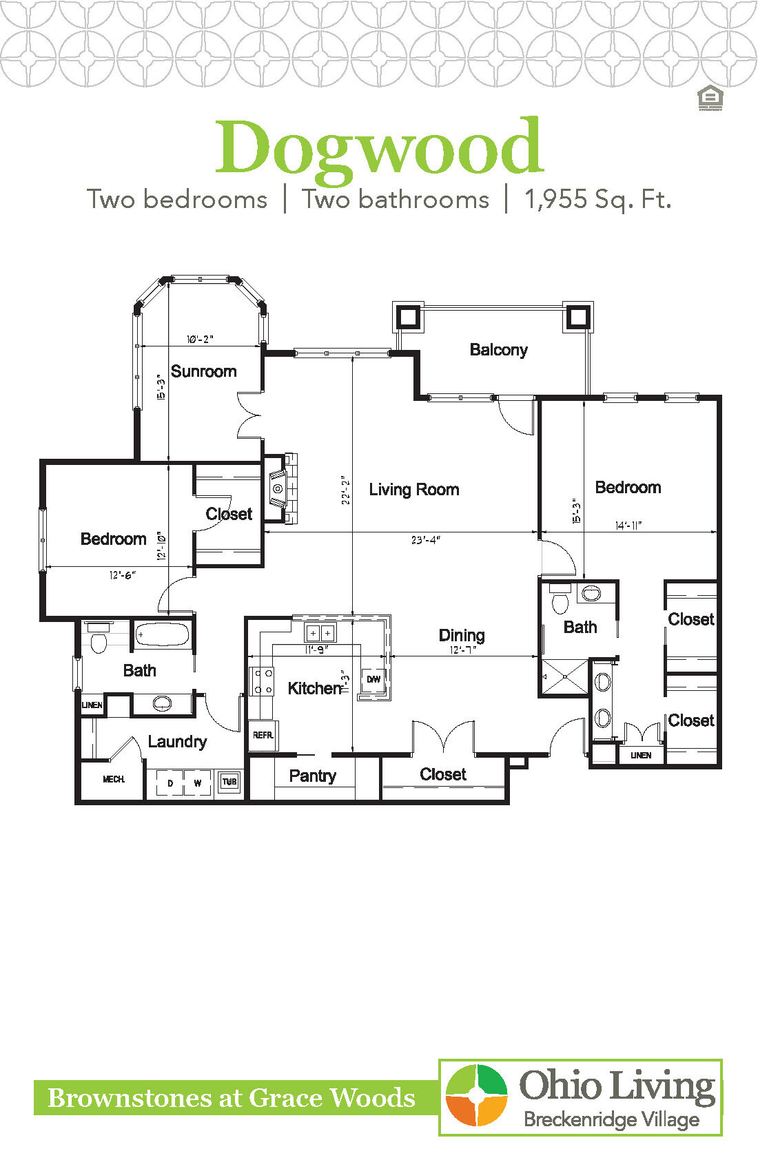 OLBV Brownstones at Grace Woods Floor Plan Dogwood
