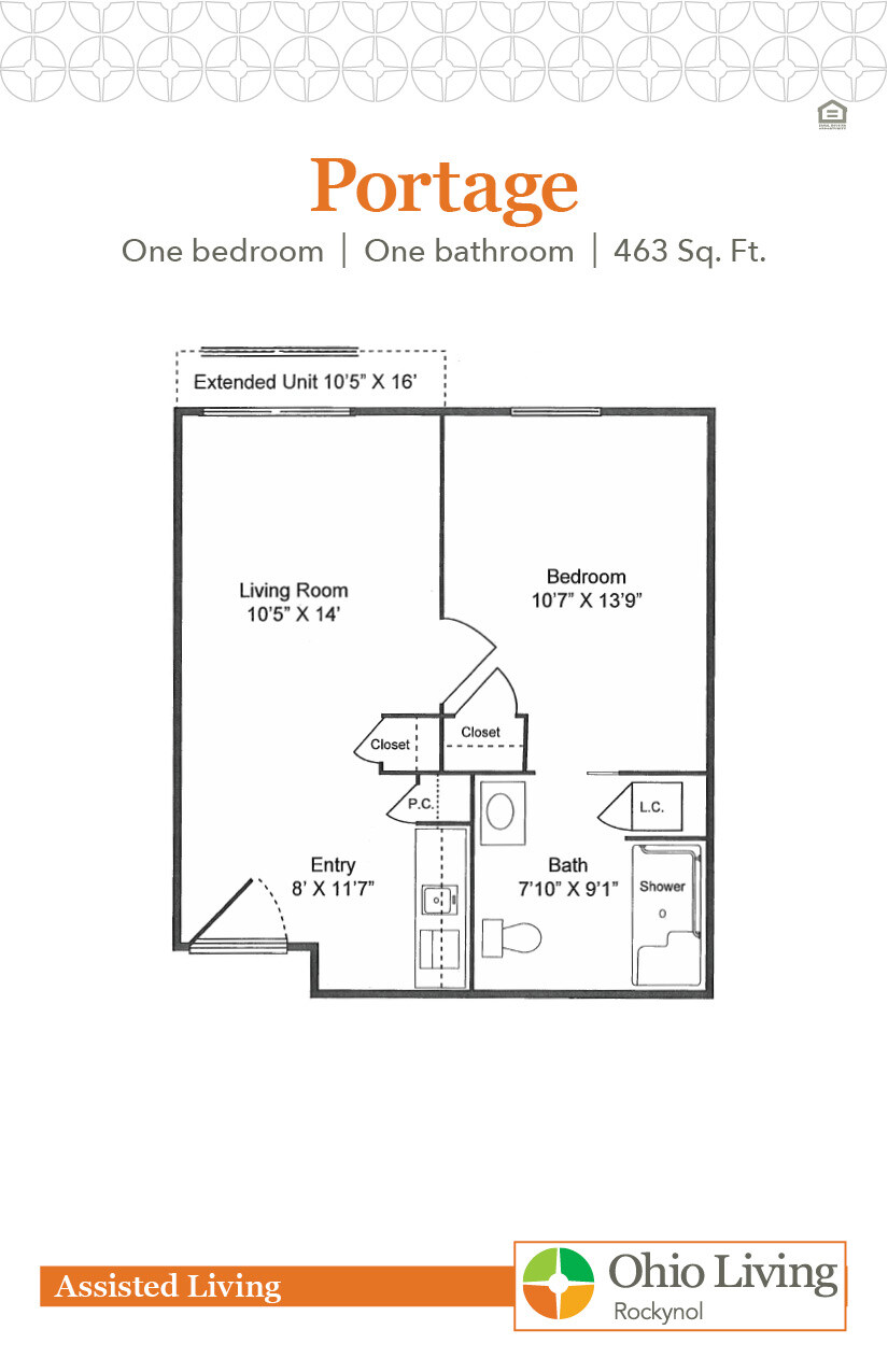 OLRN Assisted Living Floor Plan Portage