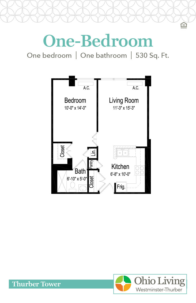OLWT TT Floor Plan One-Bedroom