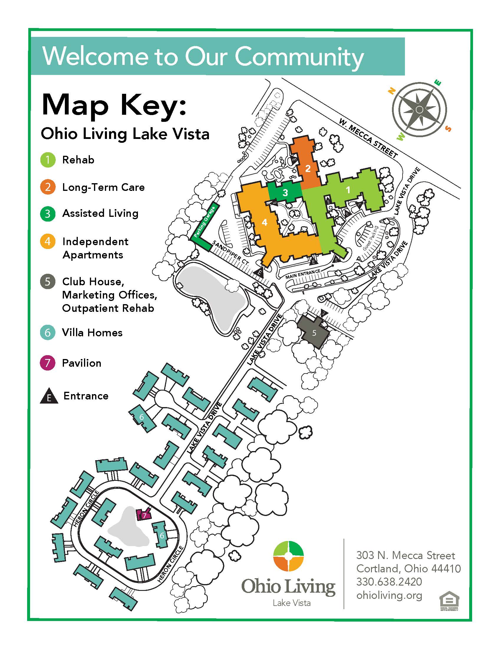 Ohio Living Lake Vista Map
